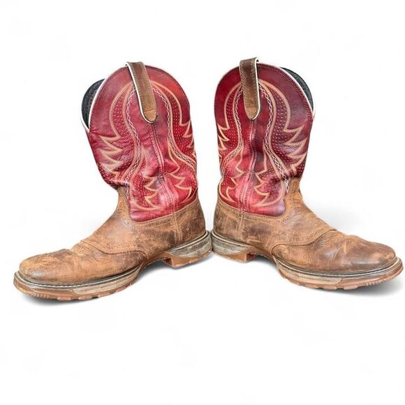 Durango Men’s 9W Brown Crimson Red 11” Western Work Boots EH Slip Oil Resistant main image 6